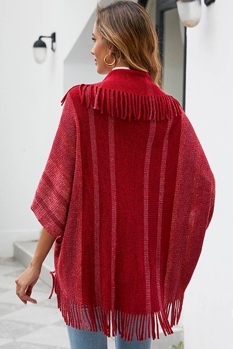 CWOCAS0011_ Shawl Wrap Cape Open Front Cardigan Sweater