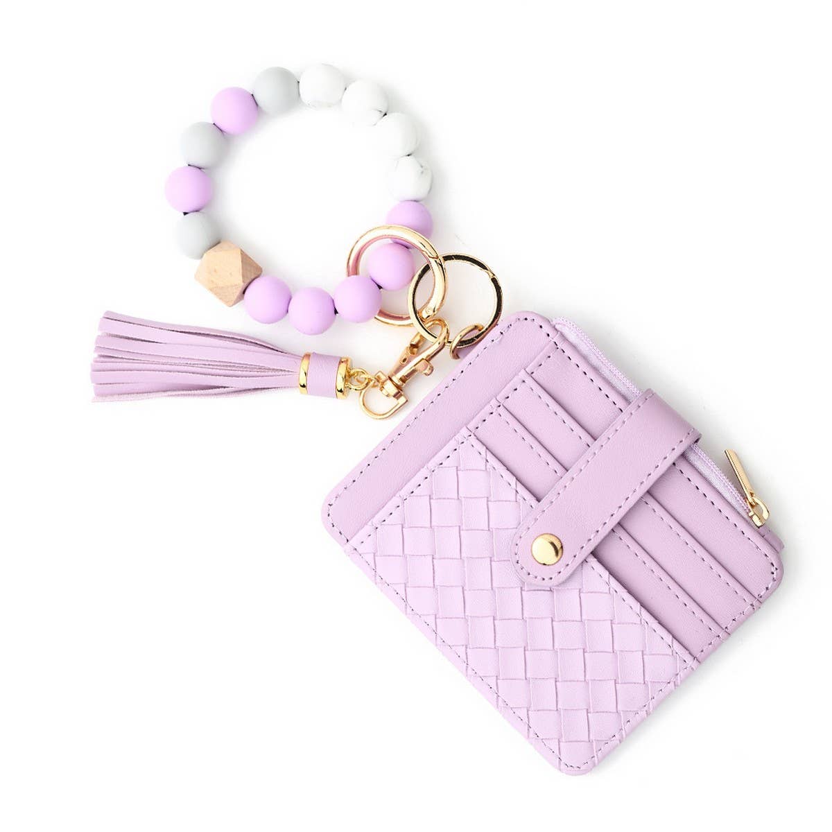 Silicone Bead Bracelet with Zipper Coin Wallet_CWAB4939