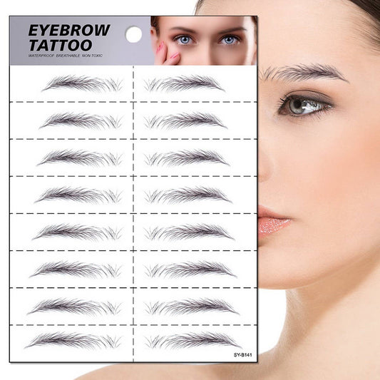 6D Waterproof Eyebrow Tattoo Stickers Realistic_CWMM8264
