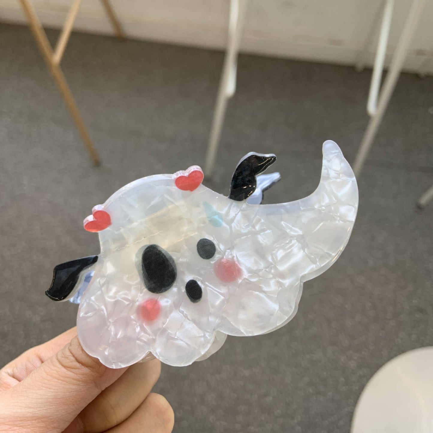 HALLOWEEN PUMPKIN BAT GHOST SKULL CLAW HAIR CLIP