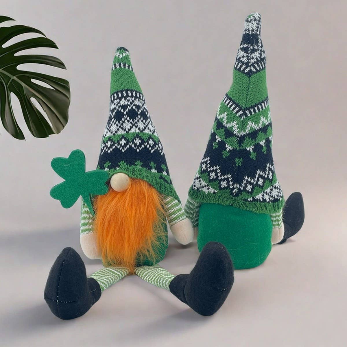 ST. PATRICK'S DAY STRIPED LONG-LEGGED DOLL ORNAMENT_CWMM3442