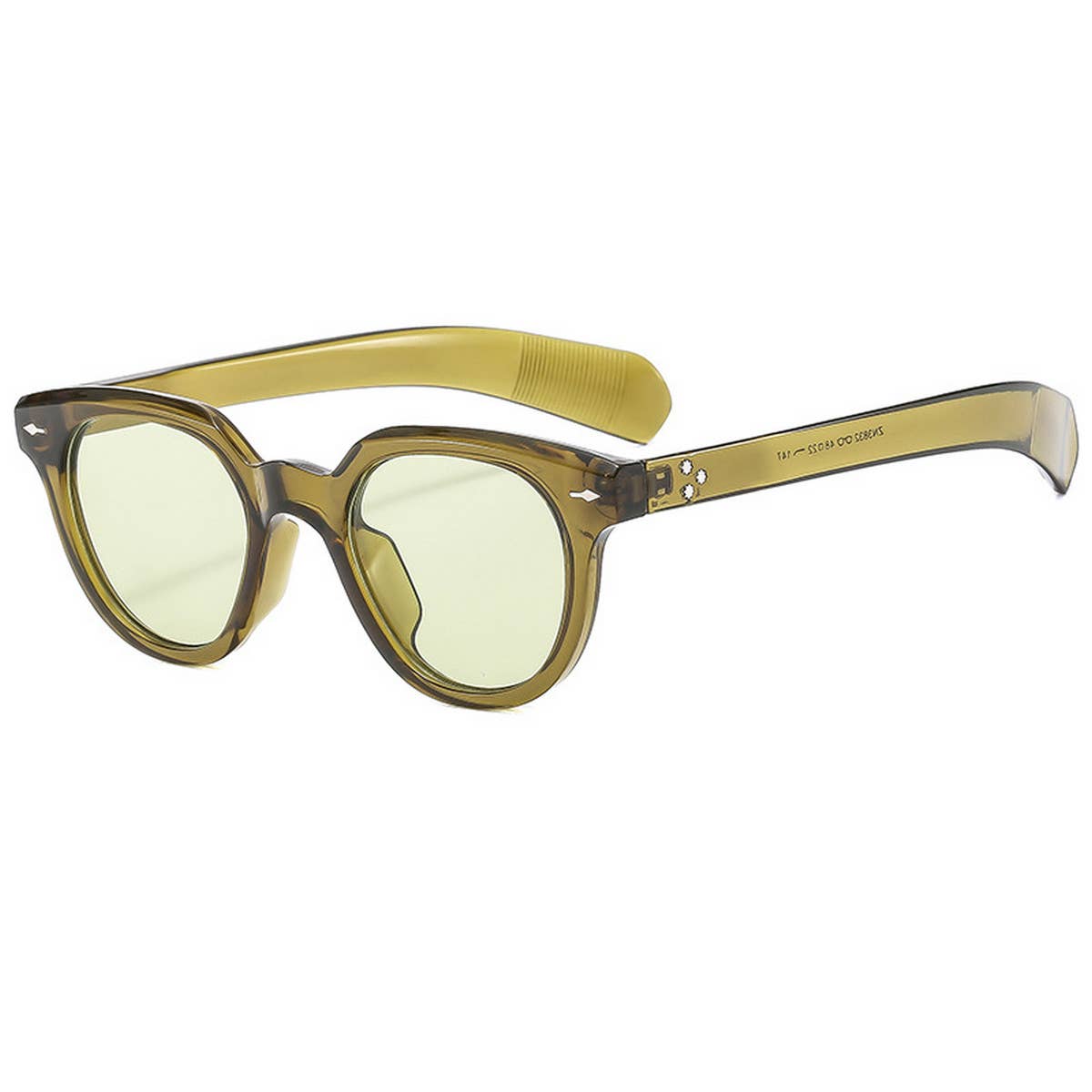 FASHIONABLE OVAL LEOPARD PRINT SUNGLASSES