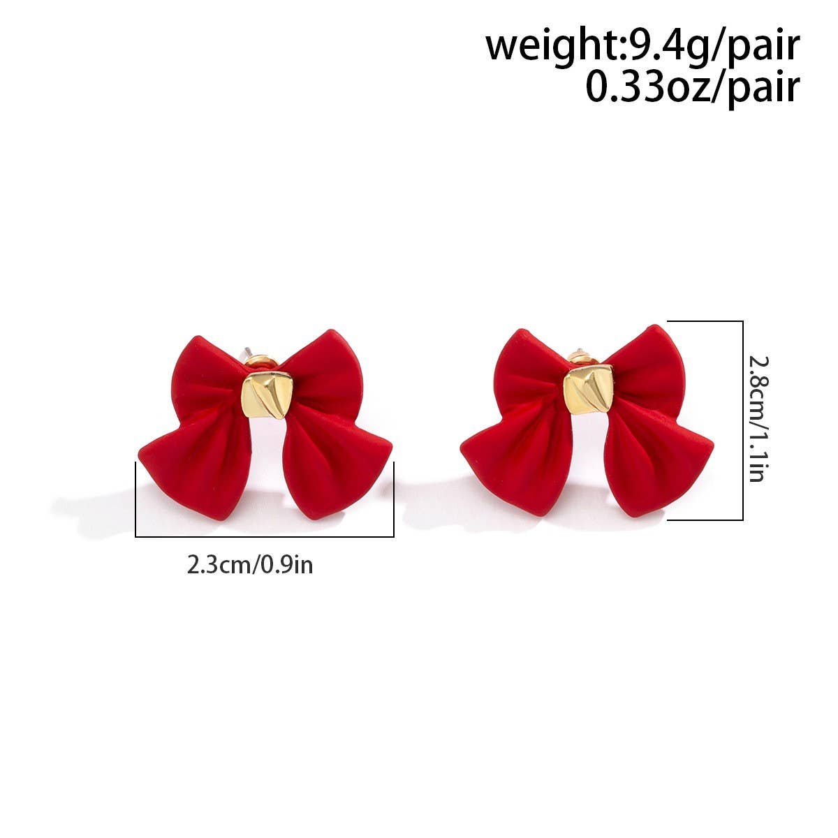VERSATILE DEER BOW SIMPLE EARRINGS