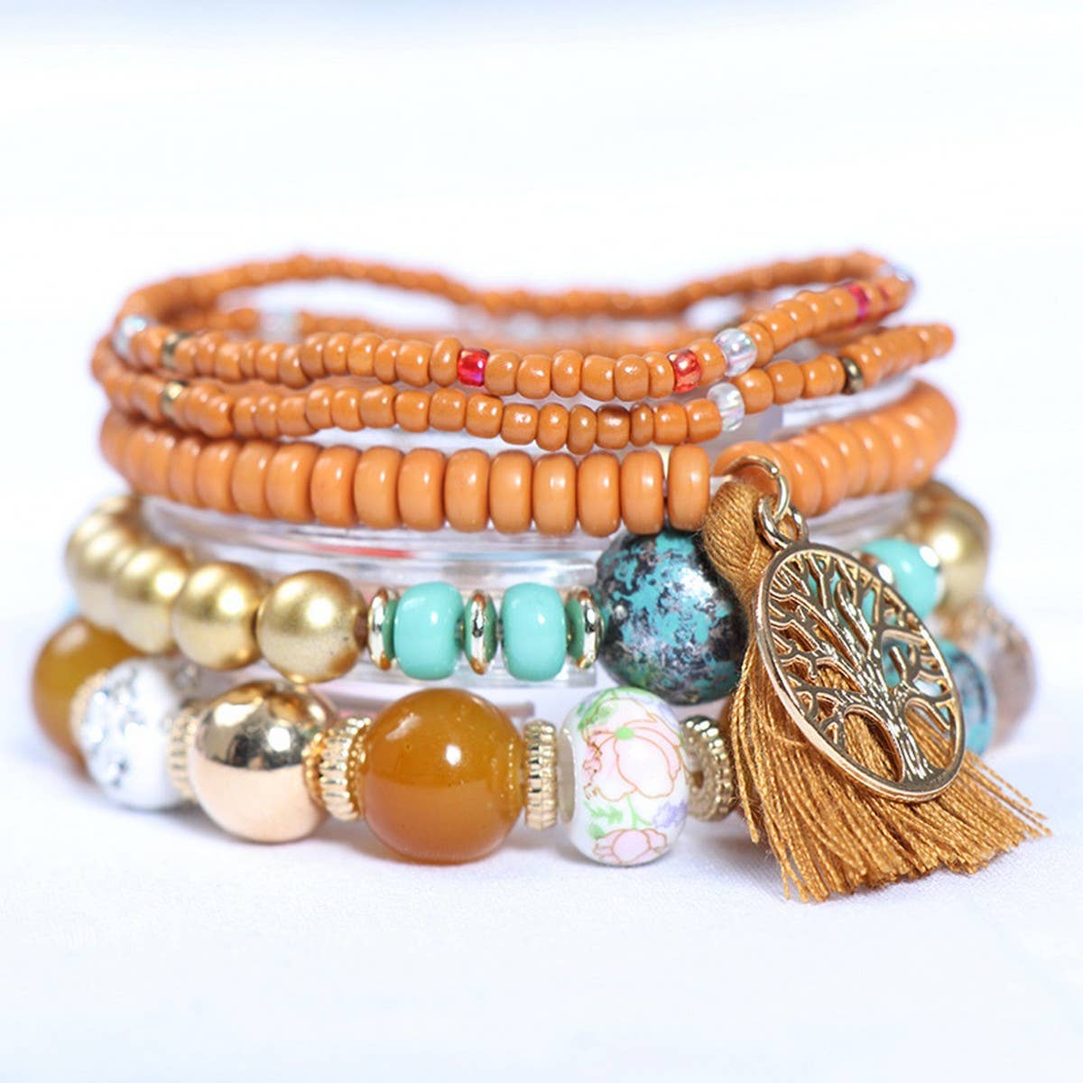 BOHEMIAN MULTI-LAYERED TASSEL BRACELET_CWASC0689