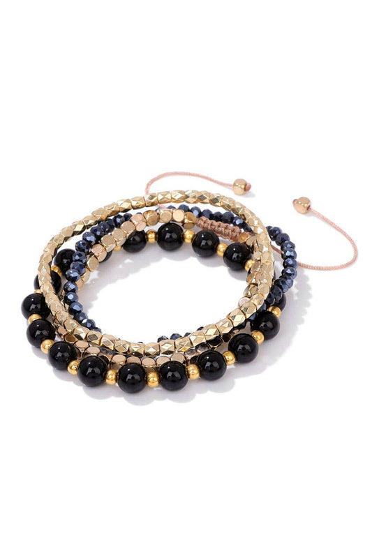CWAJE1192_BOHEMIAN GLASSCRYSTAL METAL BEAD MIX BRACELET