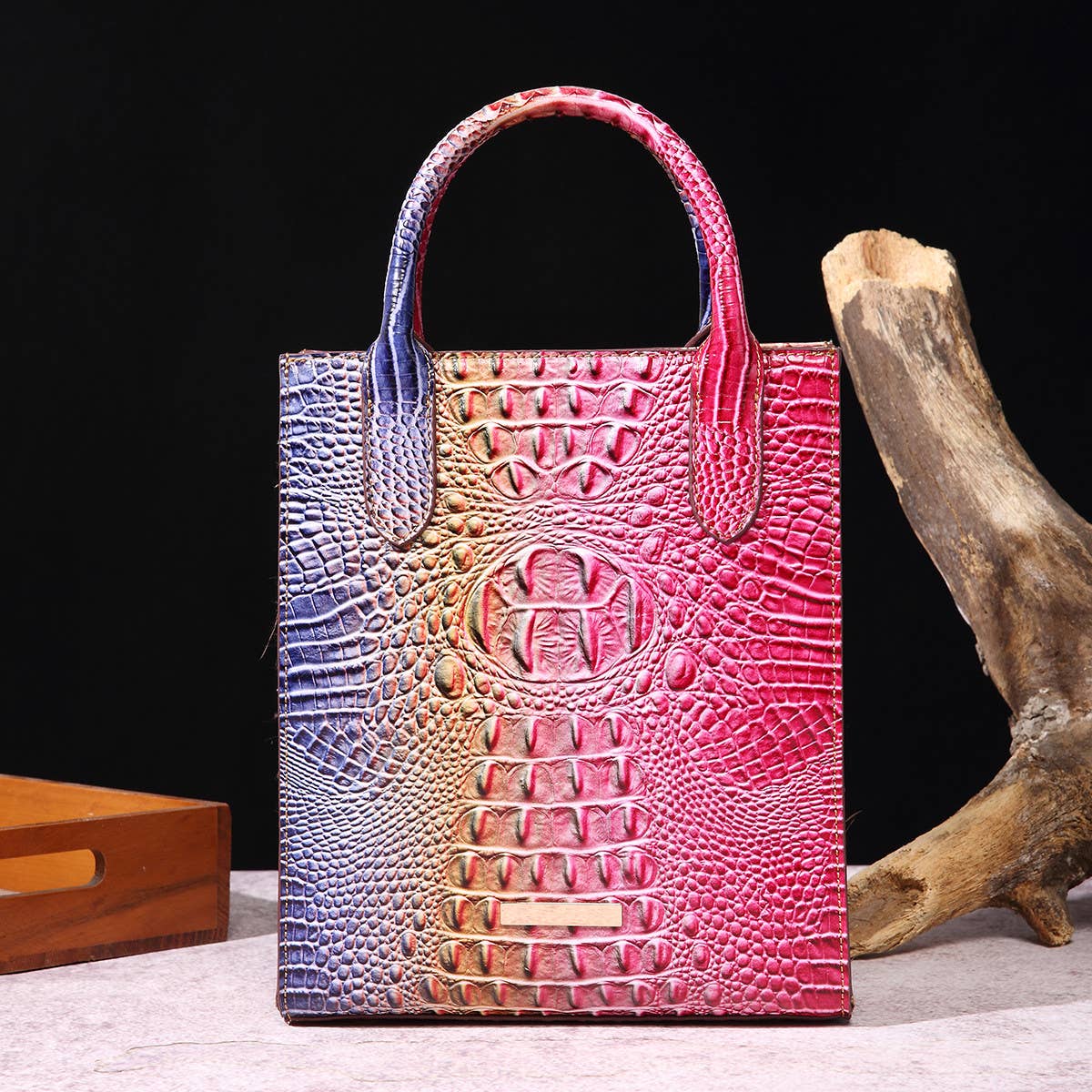 RETRO COLOR LARGE CAPACITY SHOULDER BAG_CWAB0924