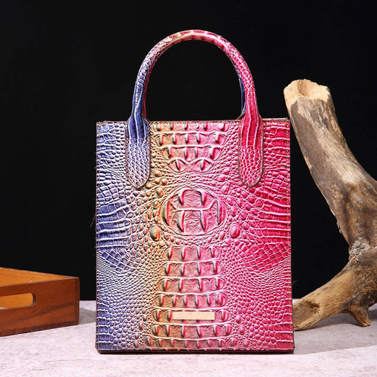 RETRO COLOR LARGE CAPACITY SHOULDER BAG_CWAB0924