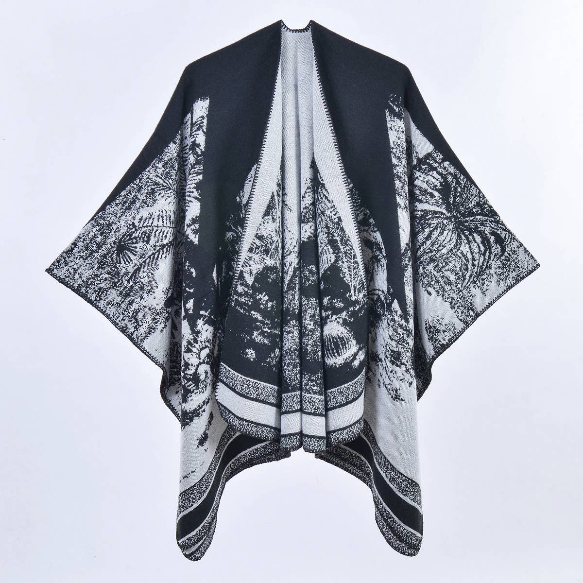 2024 NEW THICKENED SLIT CAPE SHAWL_CWASC0963