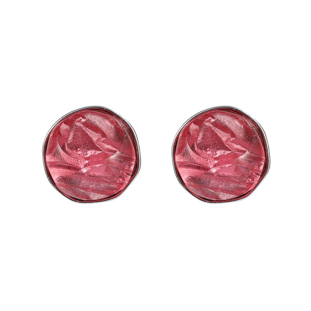 COLORFUL STAINLESS STUD EARRINGS JEWELRY