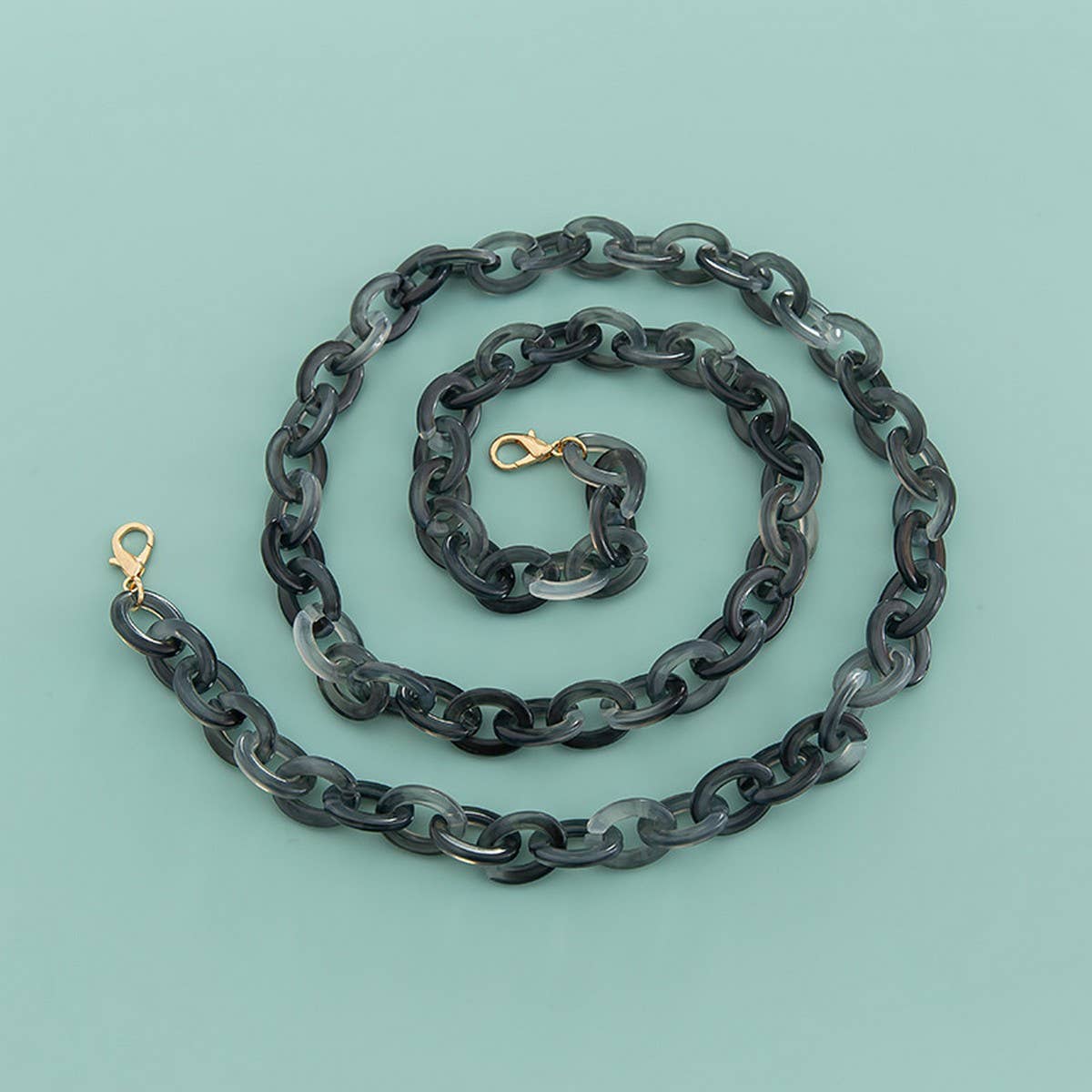 47" Oval 0.67*0.98" Acrylic Chain Bag Strap_CWMM5099
