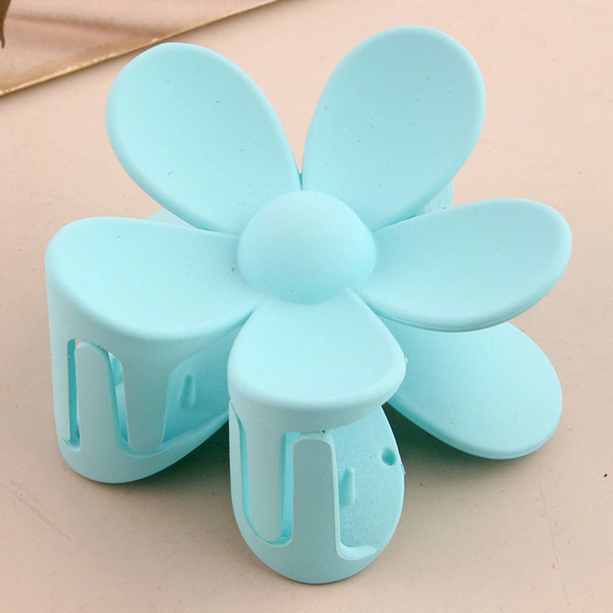 Matte Floral Hair Claw Clip ? Cute & Strong Hold_CWAHA0089