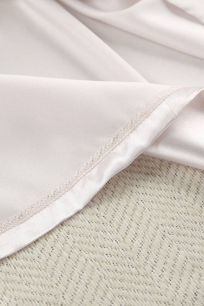 CWSPJ0098_SOLID COLOR LONG SLEEVE SHIRT PANTS PAJAMAS SET