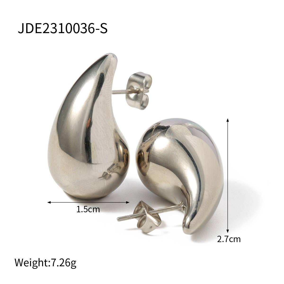 HYPOALLERGENIC GOLD-PLATED DROP EARRINGS