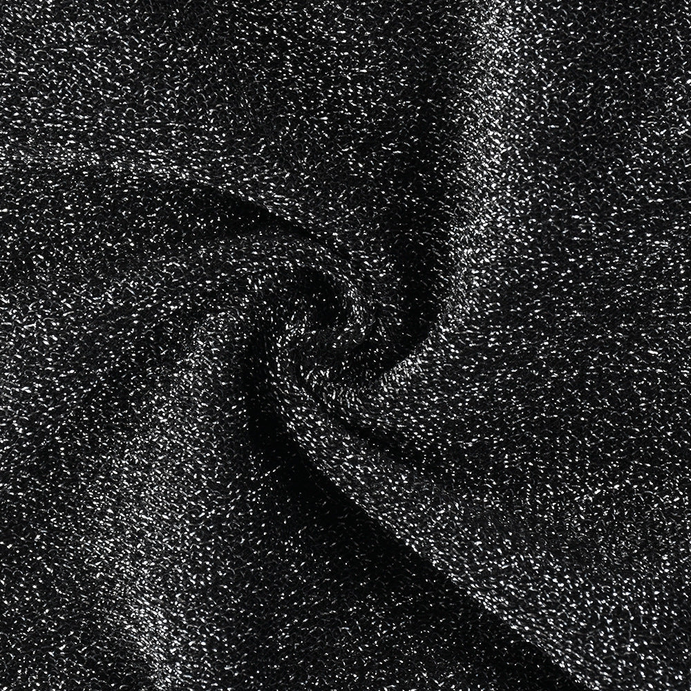 Big Stretched Sequin Sliver Silk Romper