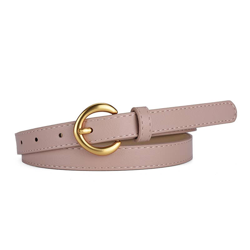 Alloy buckle belt everything simple fashion trend belt