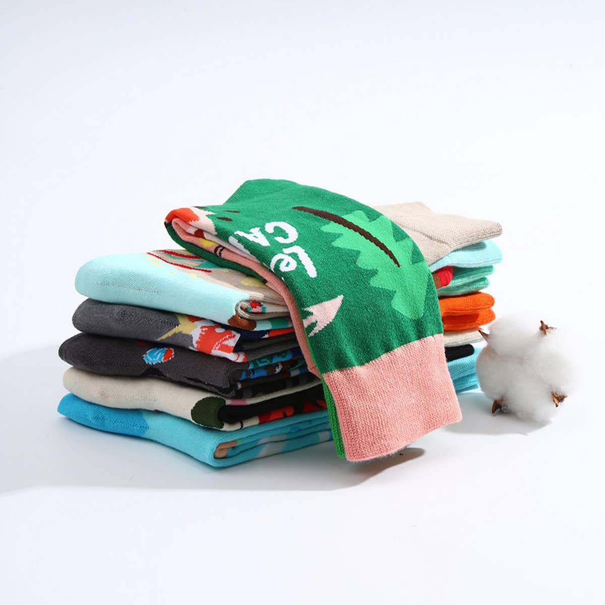 CASUAL ALL-MATCH MID-CALF SOCKS_CWMS1010