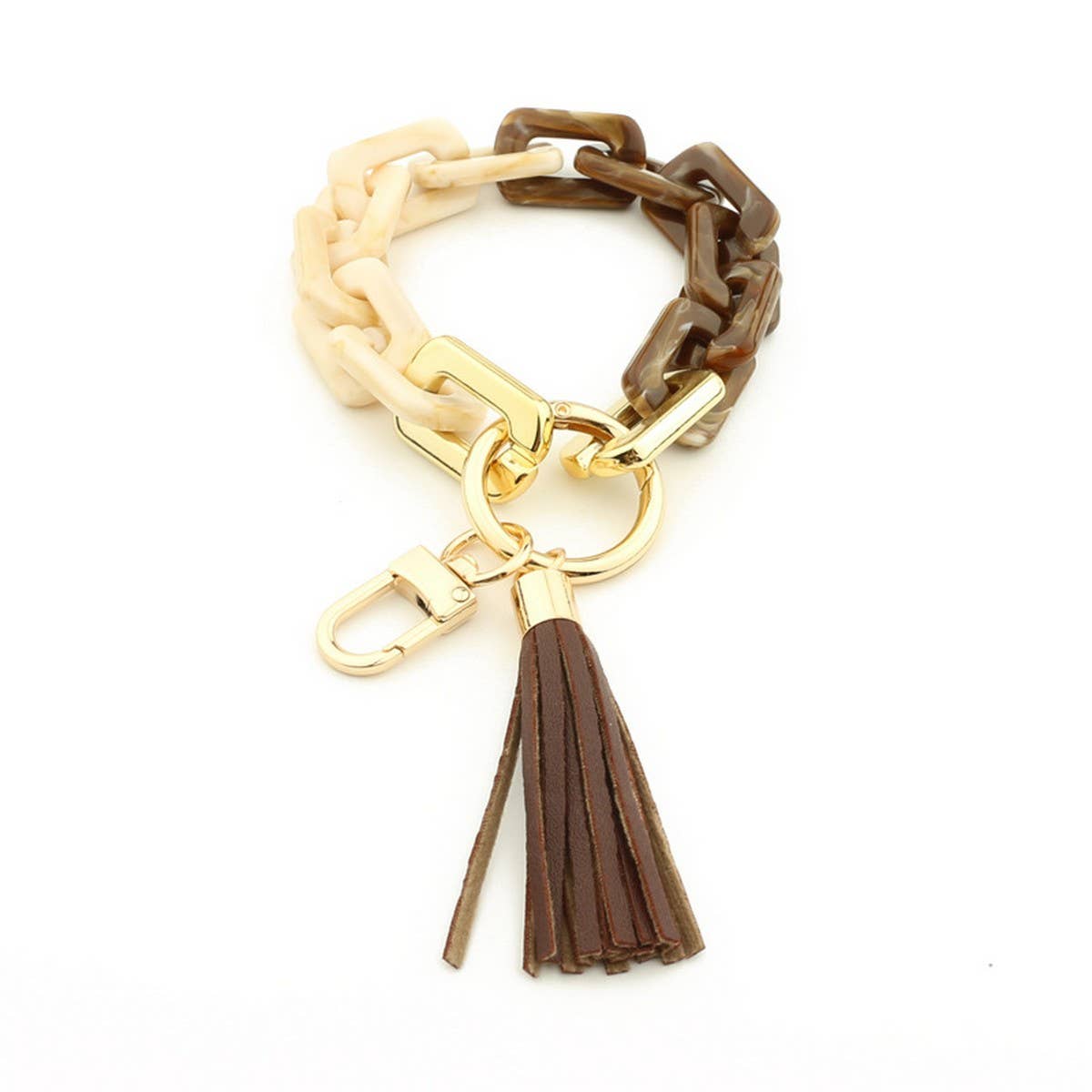 Colorful Acrylic Bracelet Keychain Resin Hand Strap_CWAB5020