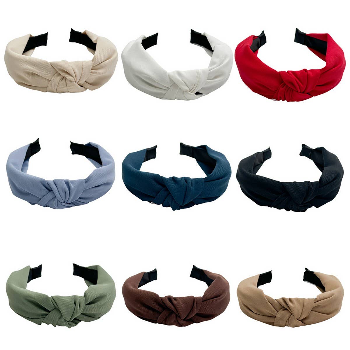 FASHION TOP KNOT FABRIC HEADBAND_CWAHA1376