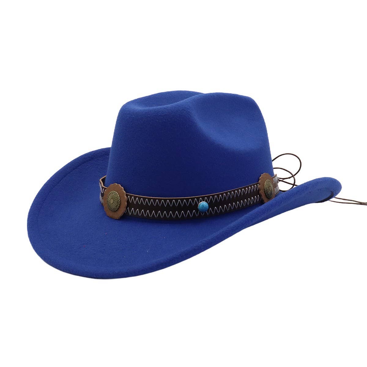 Couple Fedora Jazz Hat Western Ethnic Wool Hat_CWAH04382