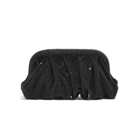 LUXURY HANDMADE RHINESTONE CLOUD CLIP EVENING BAG_CWAB3591
