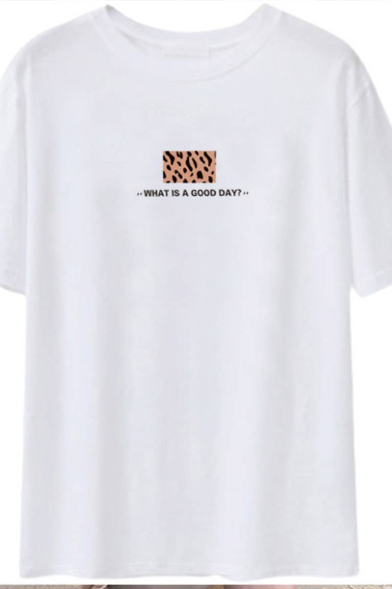CWTTS0994_PRINTED LEOPARD PRINT CASUAL T SHIRT