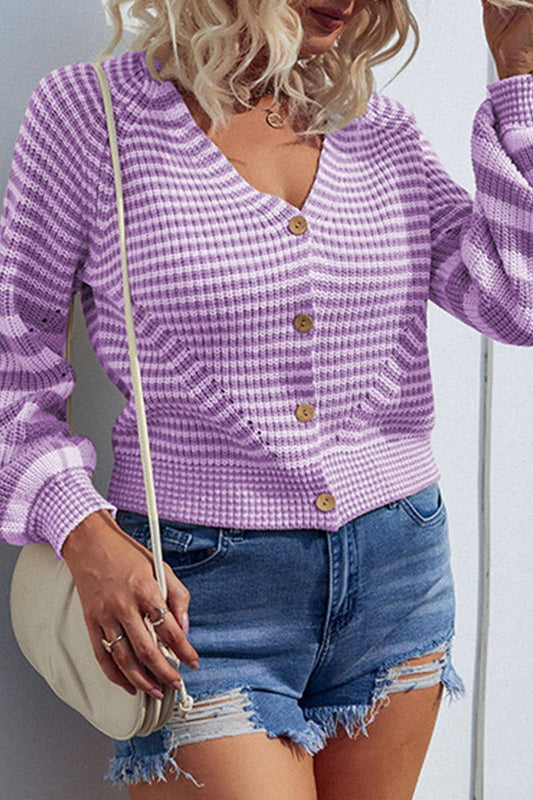 CWOSWL1714_Button Down Long Sleeve Casual Cardigan Sweater