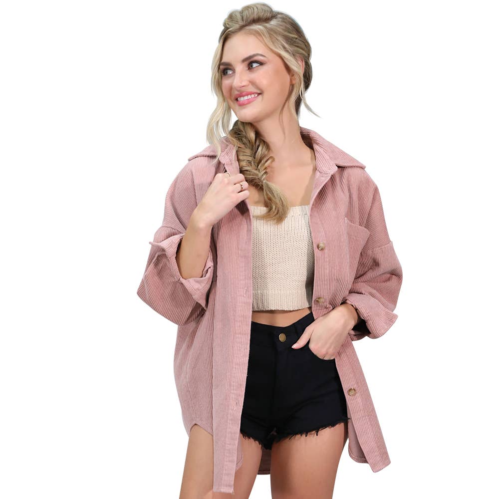 CWOJA700_LOOSE FIT CORDUROY SHIRTS JACKET