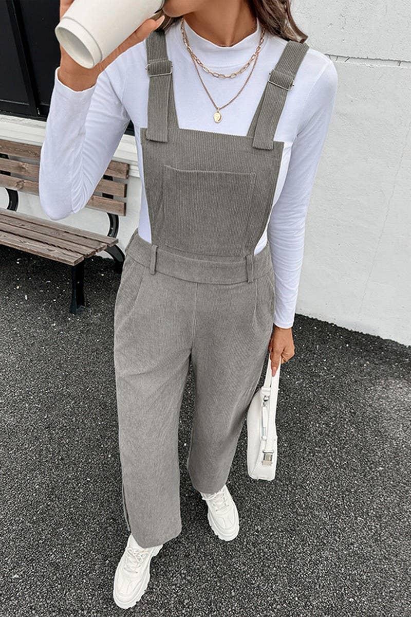CWSJS1767_SOLID CORDUROY ADJUSTABLE STRAP JUMPSUIT