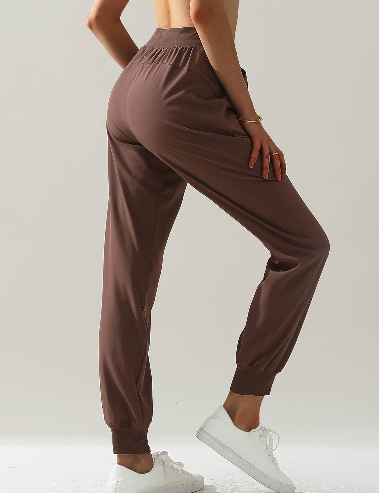 CWBLP423_Elastic Band Waist With Side Pocket Pants