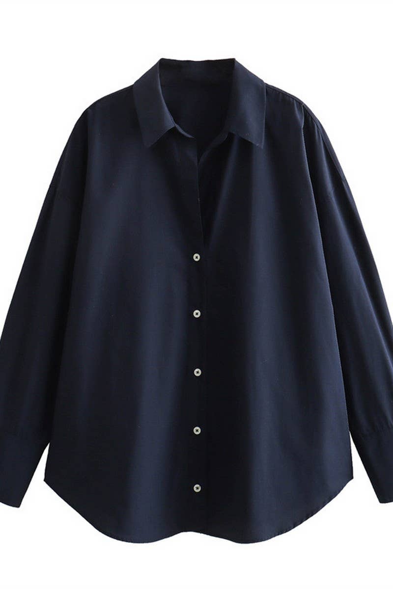 CWTSTL2430_LAPEL STRIPED SATIN DRAPE LONG SLEEVE SHIRT