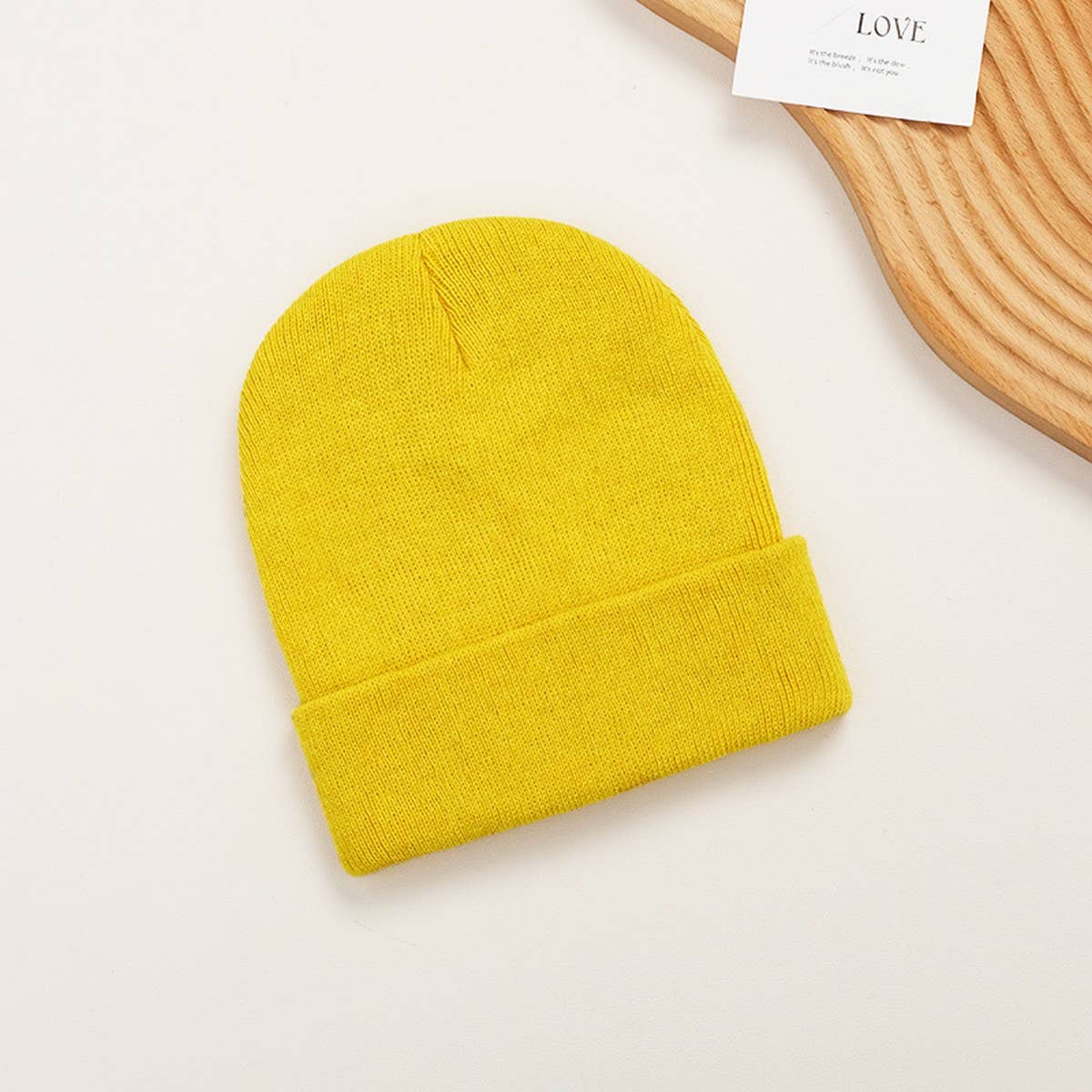 CWAH04340_MENS BLACK PLAIN KNIT BEANIE HAT POLYESTER