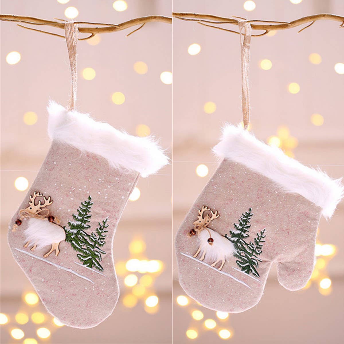 CHRISTMAS HAPPY DECAL CARTOON GIFT BAG