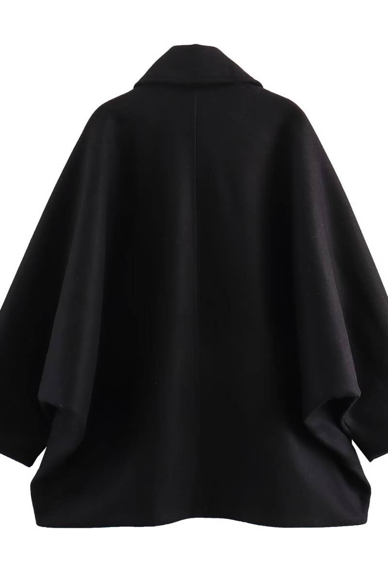 CWOCO0903_FALL FASHION BUTTON-UP LONG-SLEEVED COAT