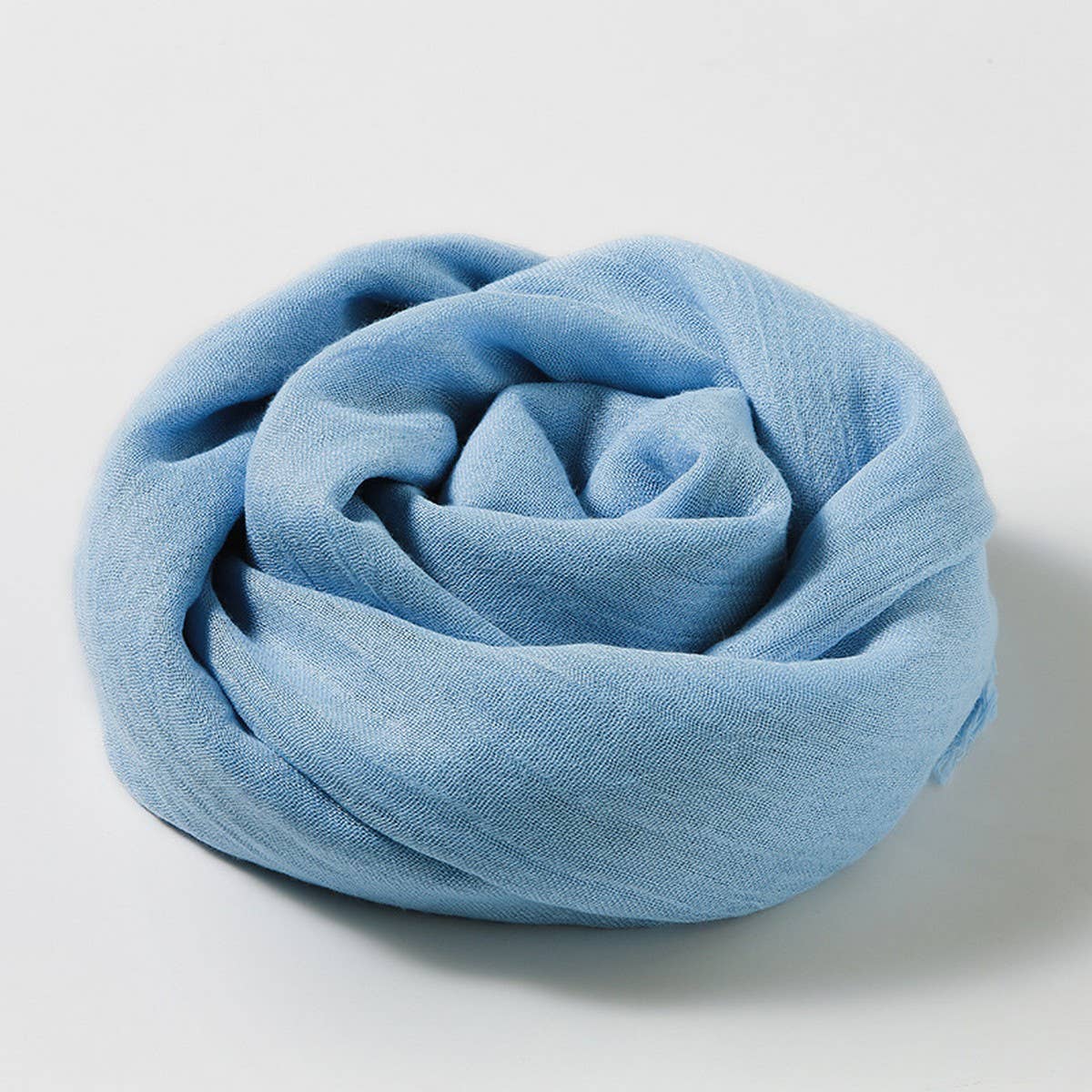 SOLID COLOR LONG LIGHTWEIGHT SCARF WRAP SHAWL_CWASC0204