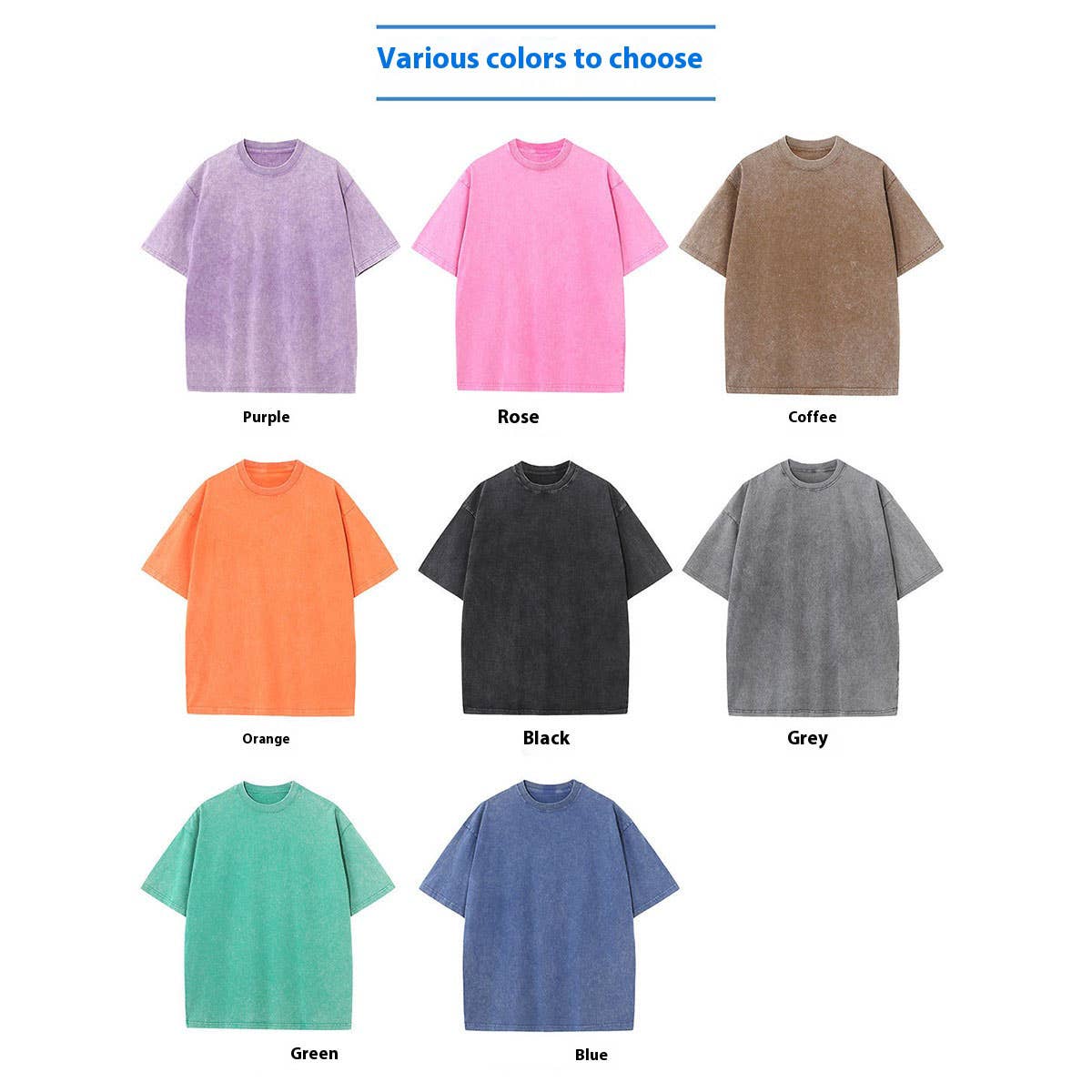 270g Heavyweight Wax-Dyed Vintage Cotton T-Shirt–Custom Logo