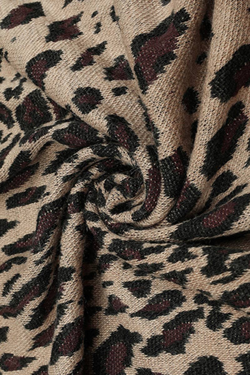 CWOCAL0348 Faux Fur Cape Open Front Cardigan Sweater