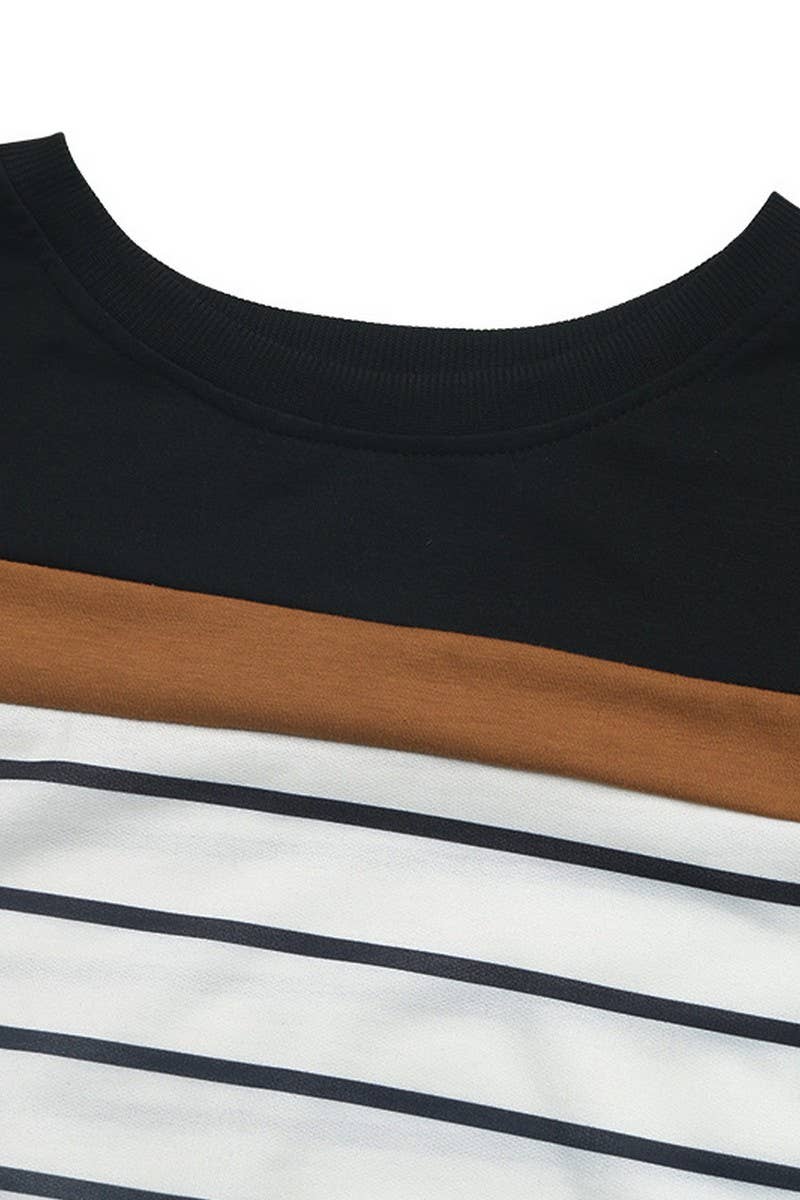 CWTBLL1242_LONG SLEEVE CREWNECK STRIPED SWEATSHIRT