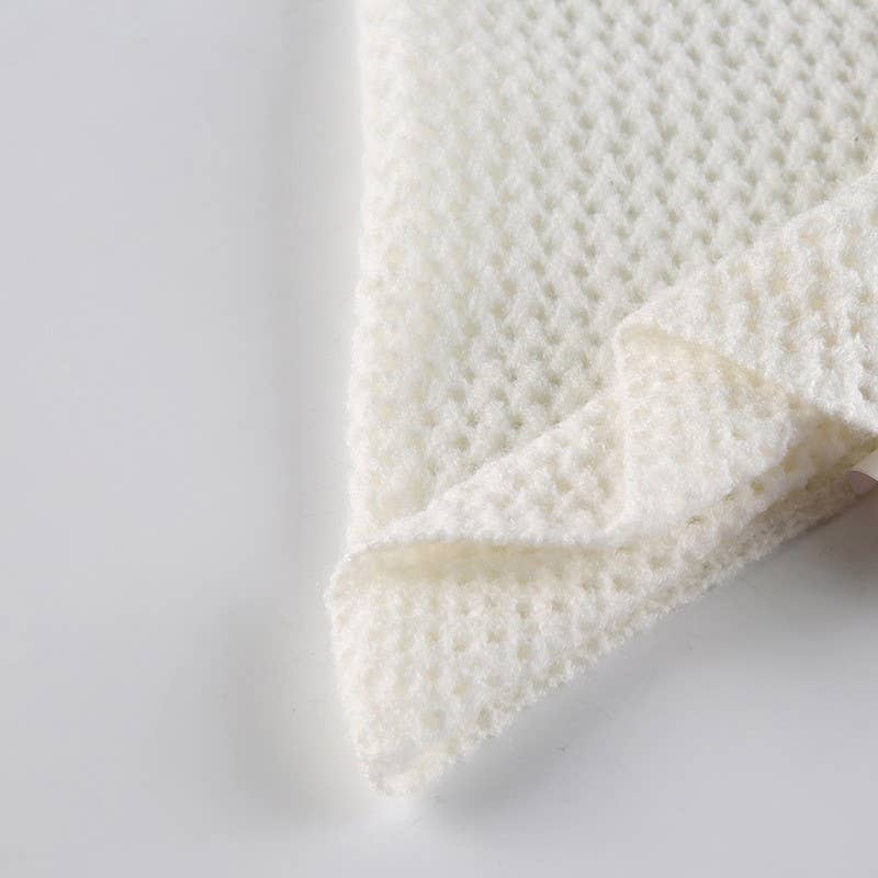 COLOR MATCHING HOLLOW SHORT KNITTED SUSPENDERS