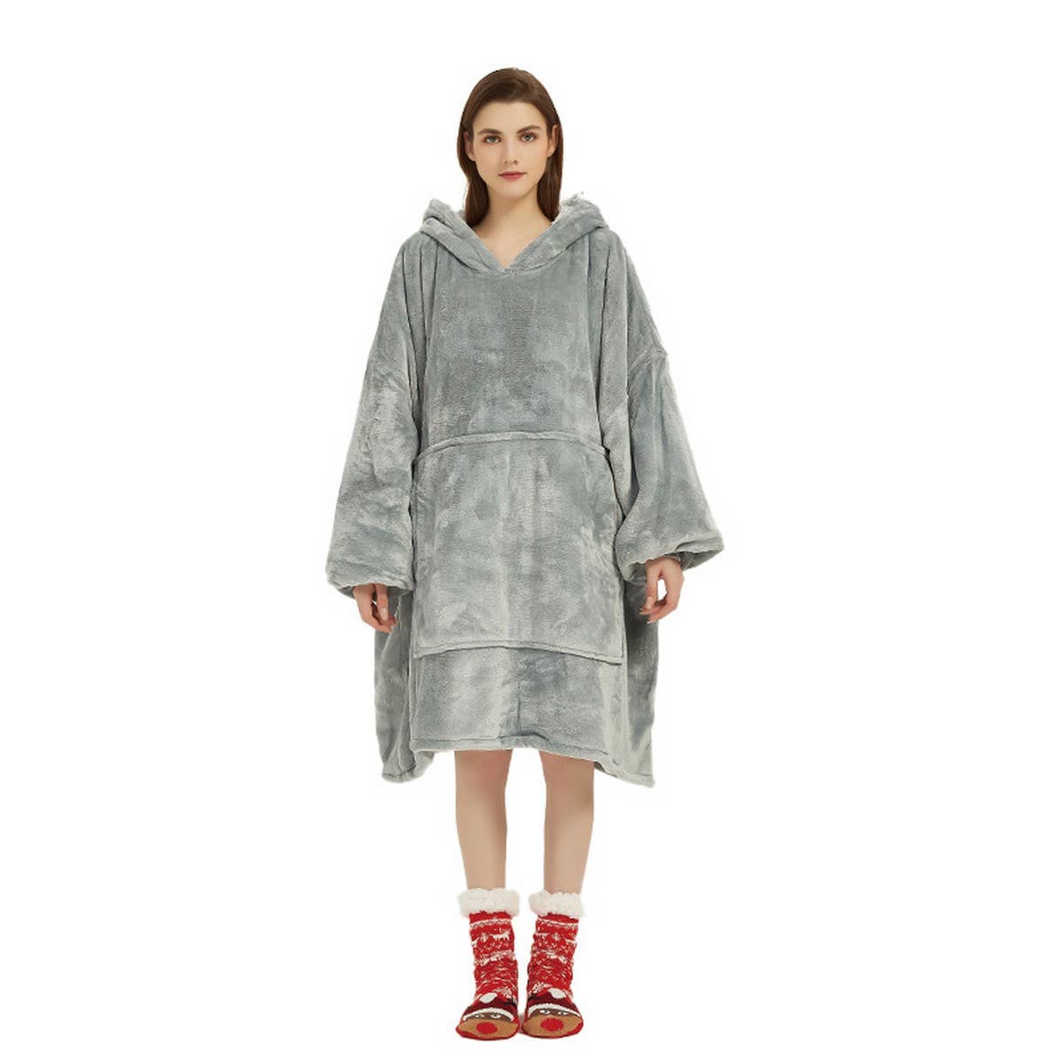 Cozy Wearable Hoodie Blanket Warm Lazy Sweatshirt