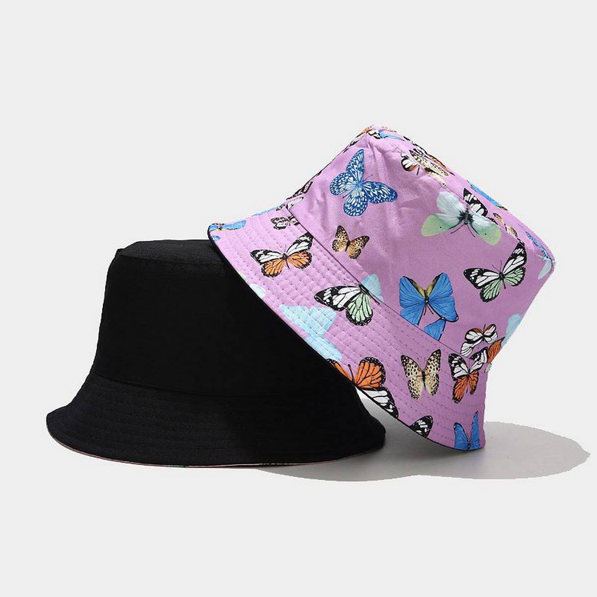 COLORFUL BUTTERFLY PATTERN BUCKET HAT_CWAH1649