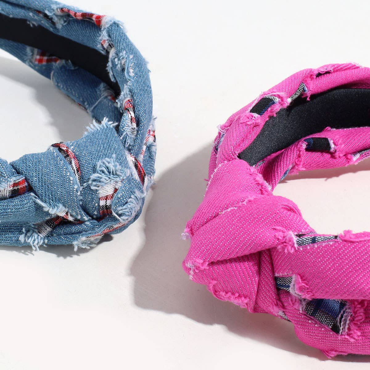 VINTAGE DENIM KNOTTED BROKEN COPPER HEADBAND
