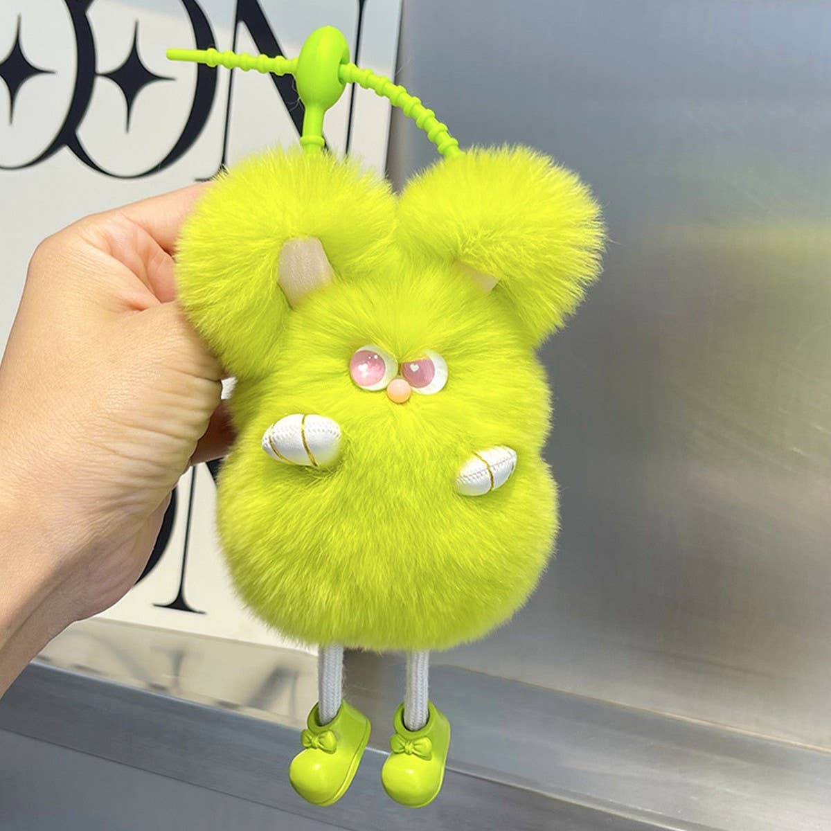 CUTE PLUSH BUNNY CAR KEYCHAIN BAG PENDANT