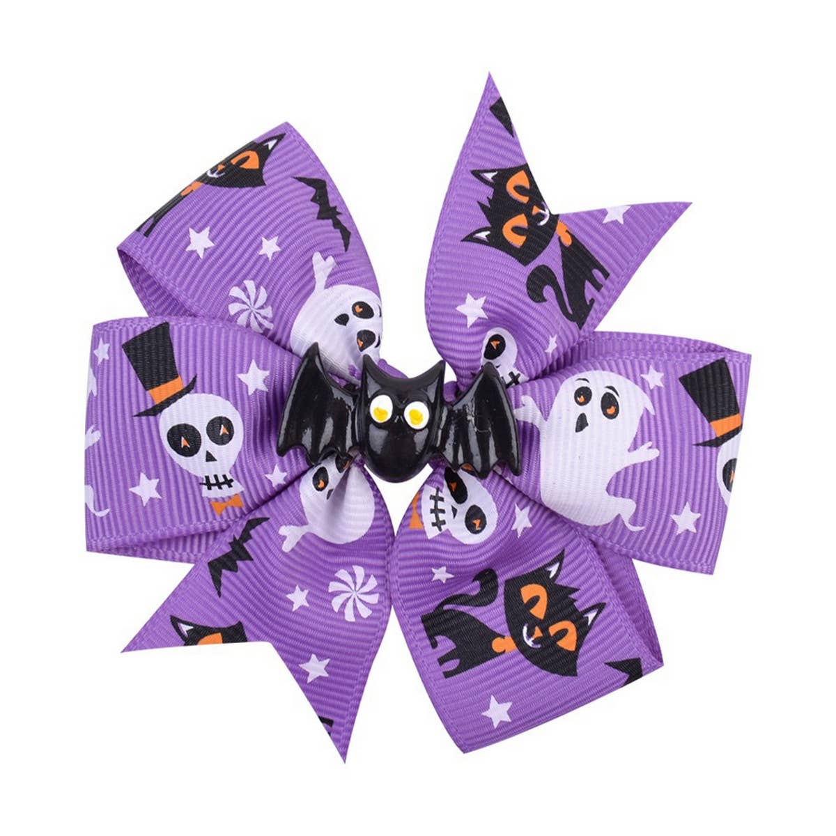 CHILDREN'S HALLOWEEN BAT HEAD HORROR HAIRPIN