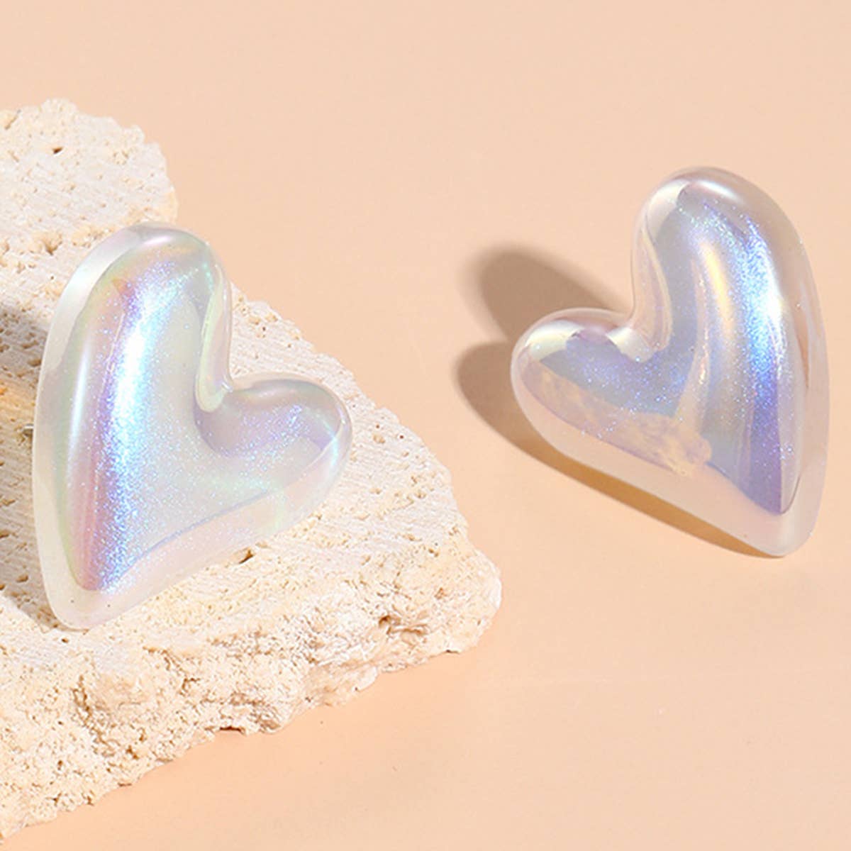 FAUX PEARL DESIGN STUD EARRINGS