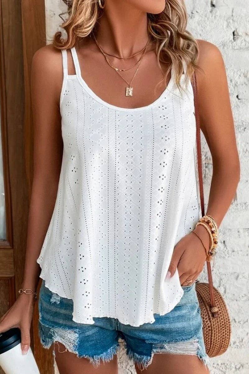 CWTTSL0413_DOUBLE SHOULDER ROUND NECK JACQUARD VEST