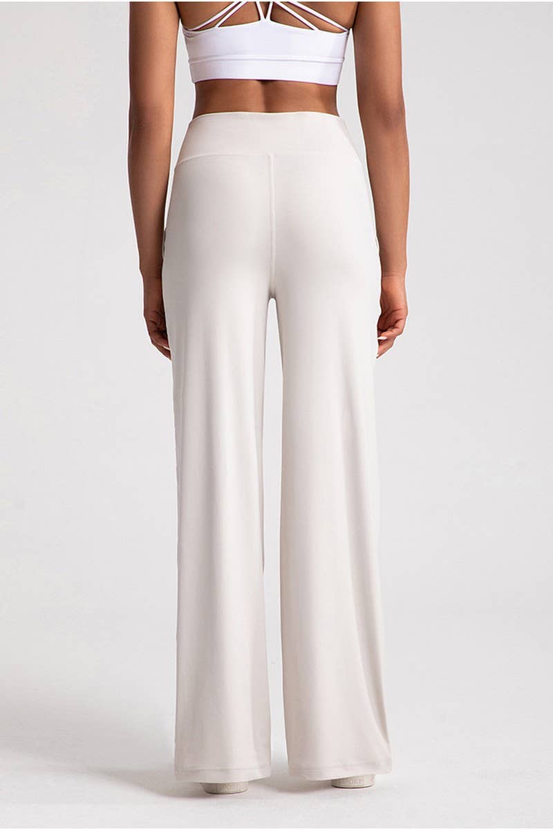 CWBLP1510_LOOSE STRAIGHT DRAWSTRING SPORTS YOGA PANTS