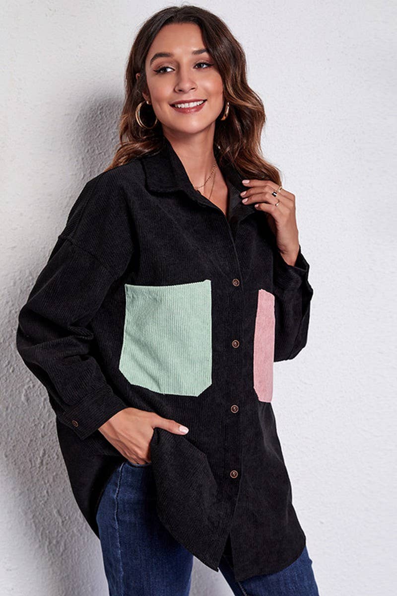 CWOCO1170_LOOSE CORDUROY DROPPED SHOULDER SHIRT JACKET