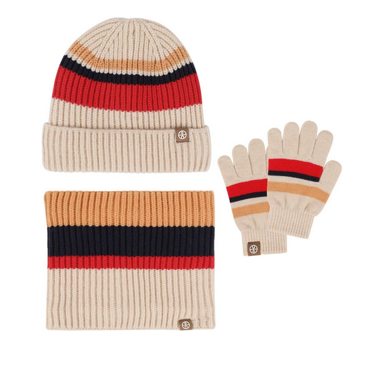 CHILDREN'S AUTUMN AND WINTER WARM THREE-PIECE SUIT
