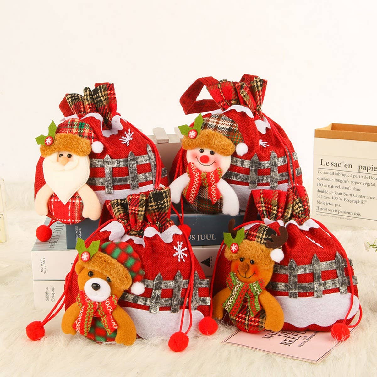 CWMM9345_CHRISTMAS EVE APPLE CANDY GIFT PACKAGING BAG