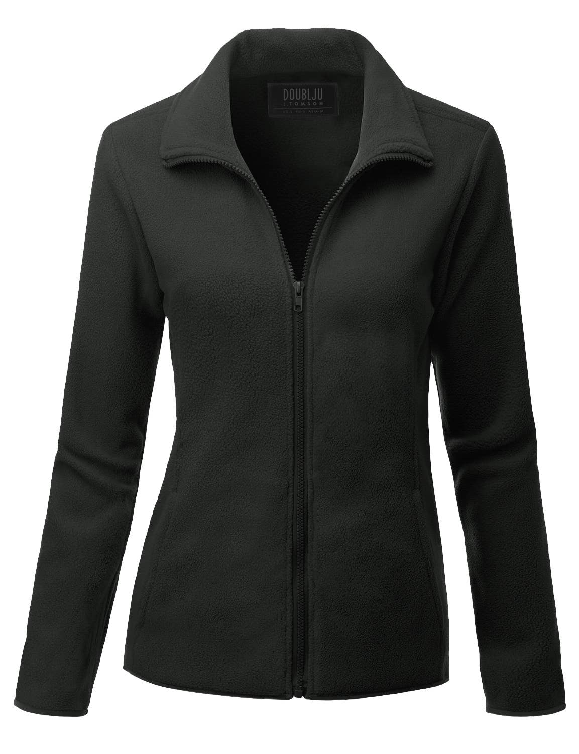 CWOJA693_Long Sleeve Full-Zip Thermal Basic Fleece Jacket